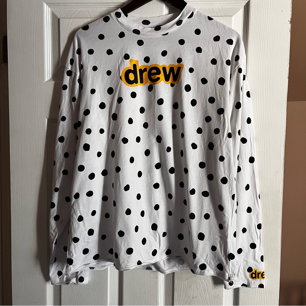 Drew House x Justin Bieber Secret Is Tee polka dots Alphabet long Sleeve SS21